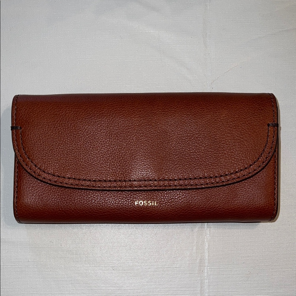 Fossil Rich Brown Leather Wallet